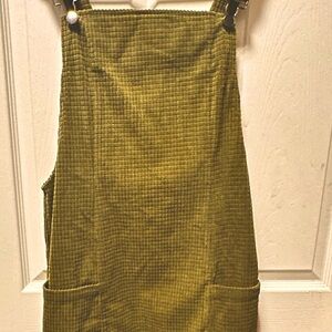 Free People Olive Corduroy knee length Dress